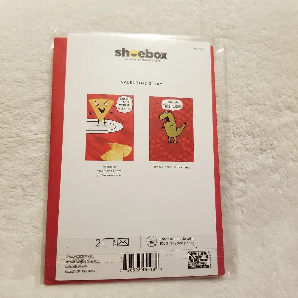 Hallmark Valentine's Day Card Assortment 8 New Cards with Envelopes